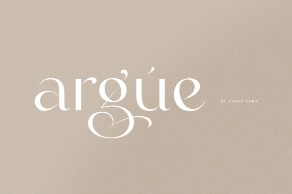Argue: The Display Font That Commands Attention
