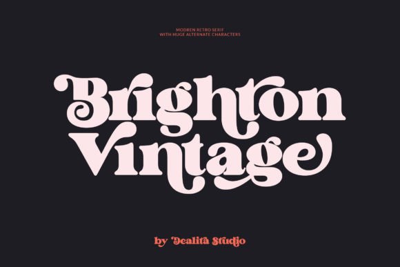 Brighton Vintage: A Bold Serif with a 70s Groove