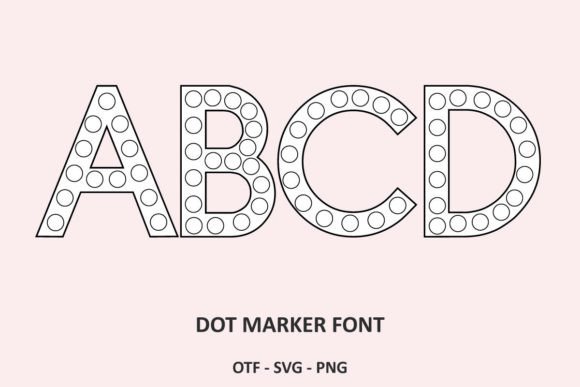 Dot Marker: A Playful Font for Creative Projects