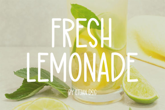 Fresh Lemonade: A Handwritten Font for Authentic Creations