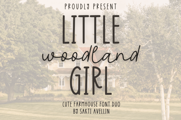 Little Girl Woodland Duo: A Font for Whimsical Projects