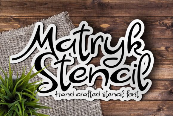Matryk Stencil: A Modern Creative Font for Makers and Brands