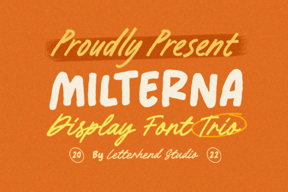 Milterna: A Playful Display Typeface for Authentic Branding