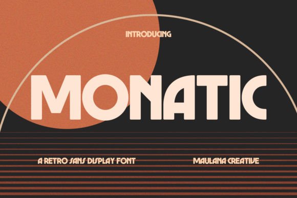 Monatic: Bold Retro Vibes for Modern Design
