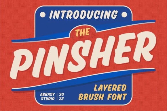 Pinsher: The Retro Display Font for Authentic Branding