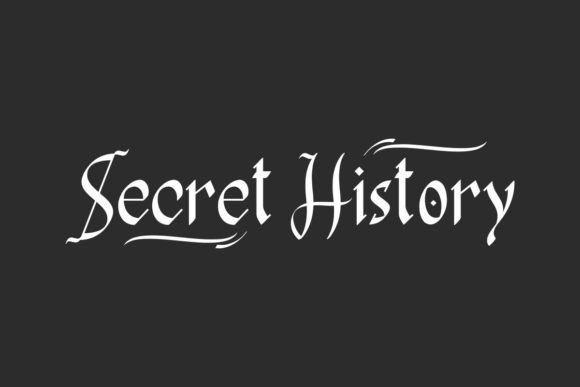 Secret History: A Font Blending Gothic Grandeur with Exotic Influences