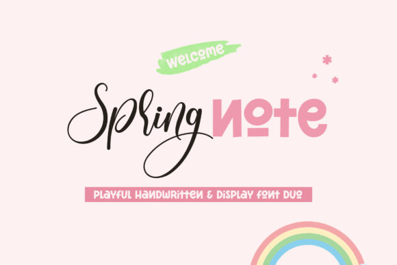 Spring Note: A Simple and Bouncy Font for Creative Projects